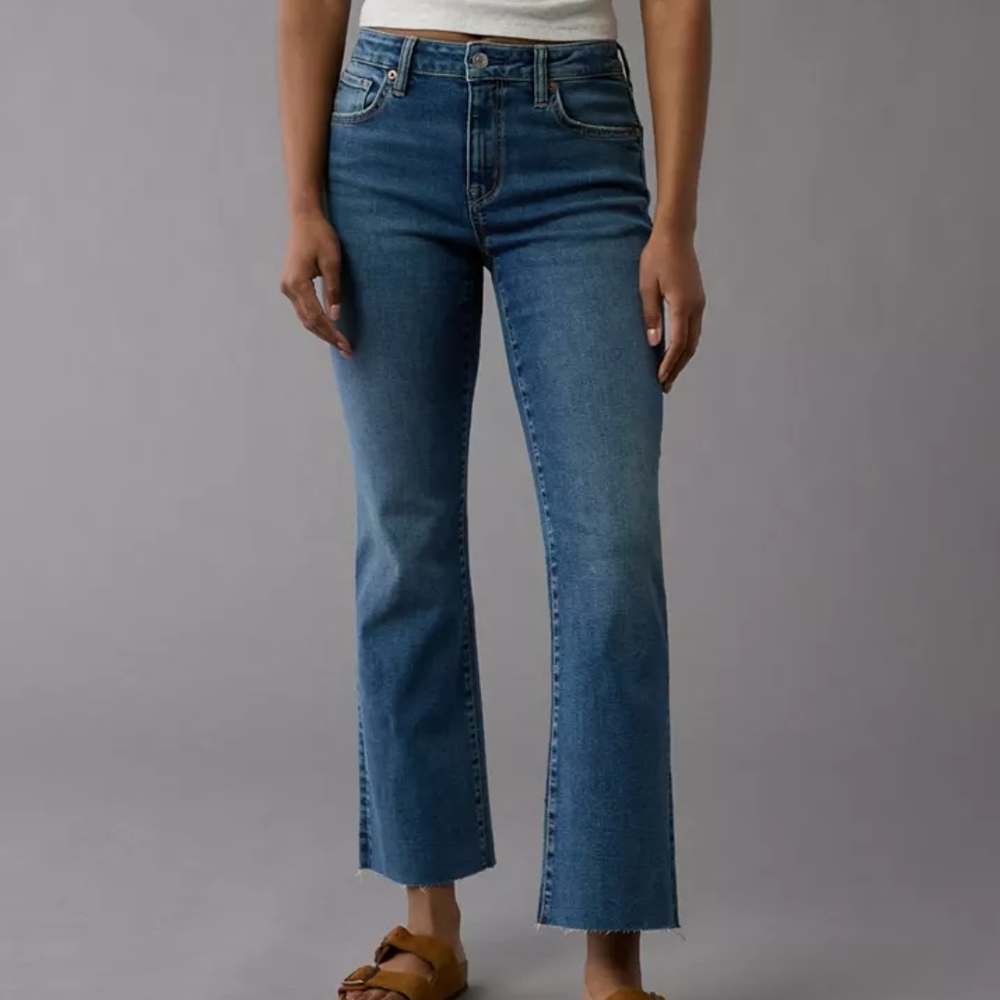 American Eagle Next Level High Rise Kick Boot Crop